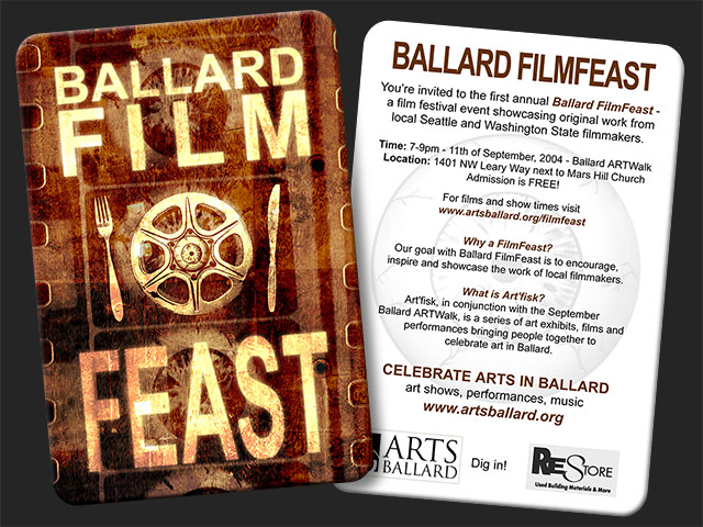 Ballard Film Feast Postcard